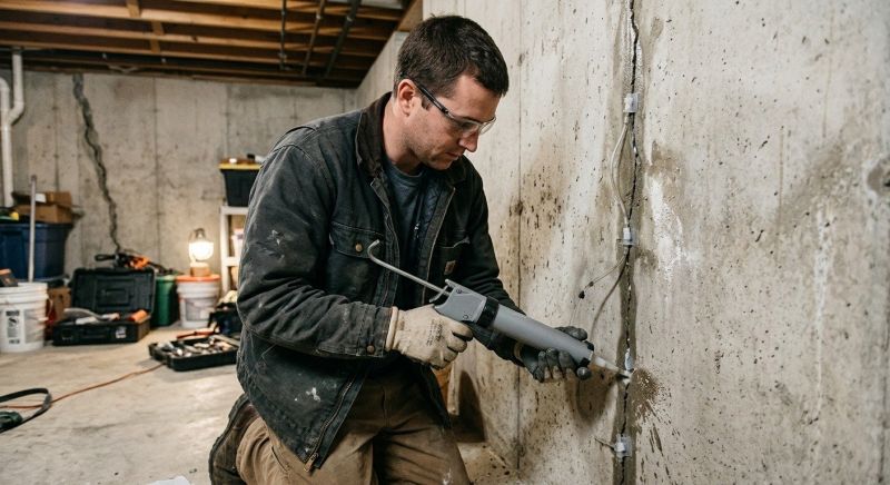 Basement Crack Repair in Minot, ND