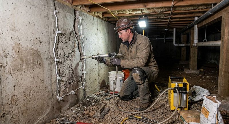 Basement Foundation Repair in Minot, ND