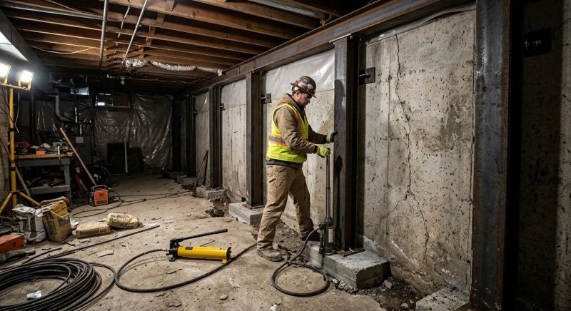 Basement Stabilization in Minot, ND