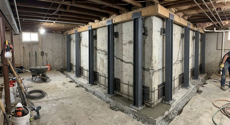 Basement Stabilization in Minot, ND