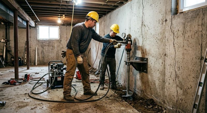 Basement Stabilization in Minot, ND