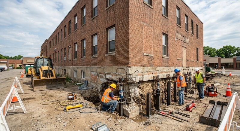 Commercial Foundation Repair in Minot, ND