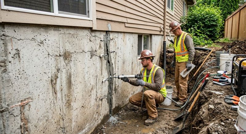 Cracked Foundation Repair in Minot Afb, ND