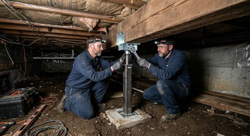 Crawl Space Leveling in Minot, ND