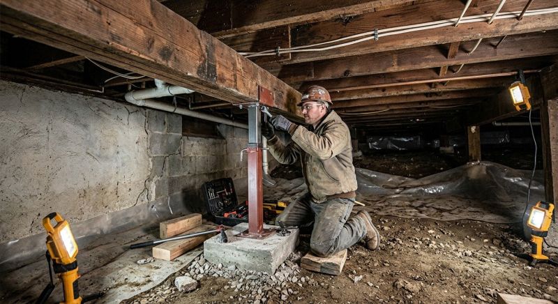 Crawl Space Leveling in Minot, ND