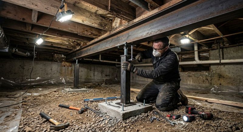 Crawlspace Structural Repair in Minot, ND