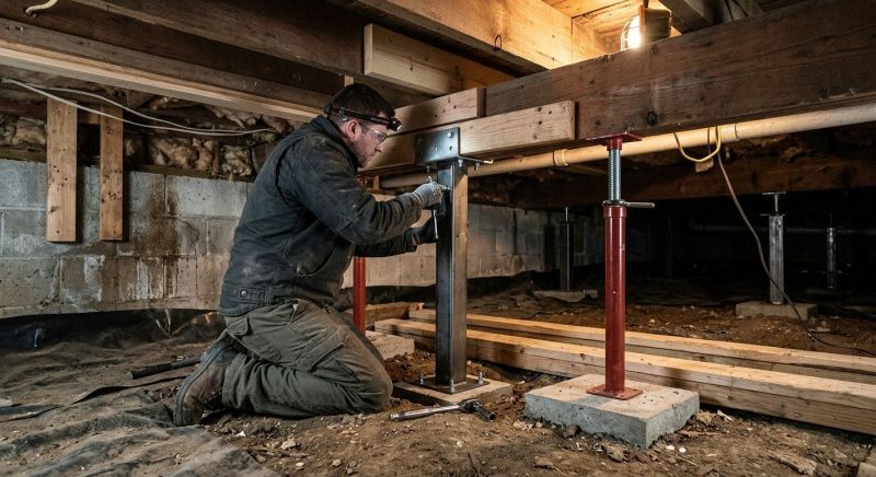 Crawlspace Structural Repair in Minot, ND