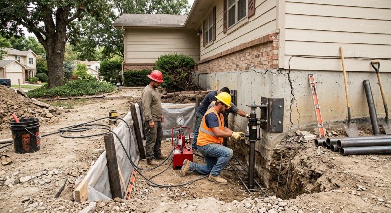 Deep Foundation Repair in Minot, ND