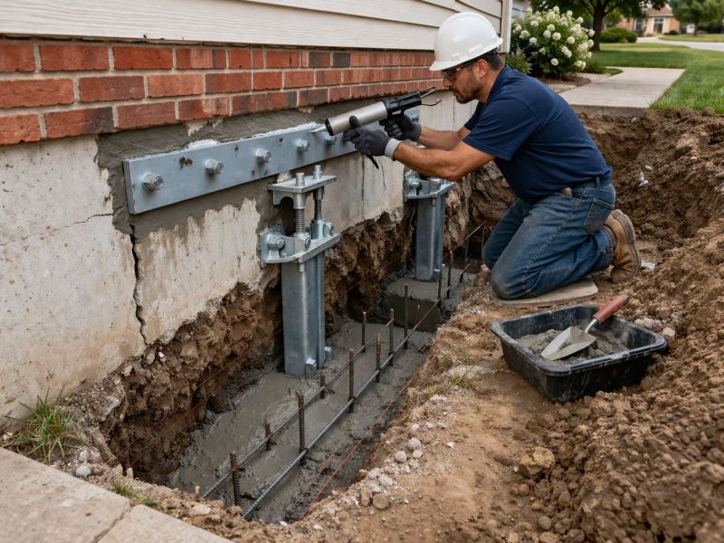 Exterior Foundation Repair in Minot, ND