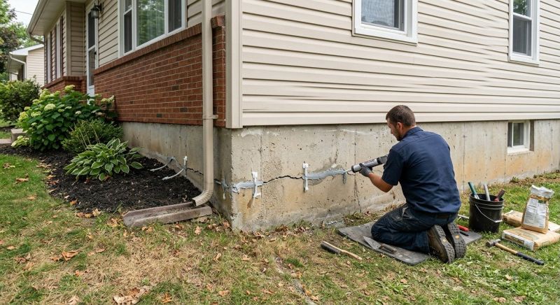 Foundation Crack Sealing in Minot, ND