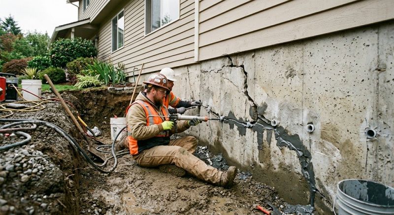 Foundation Cracks Repair in Minot, ND