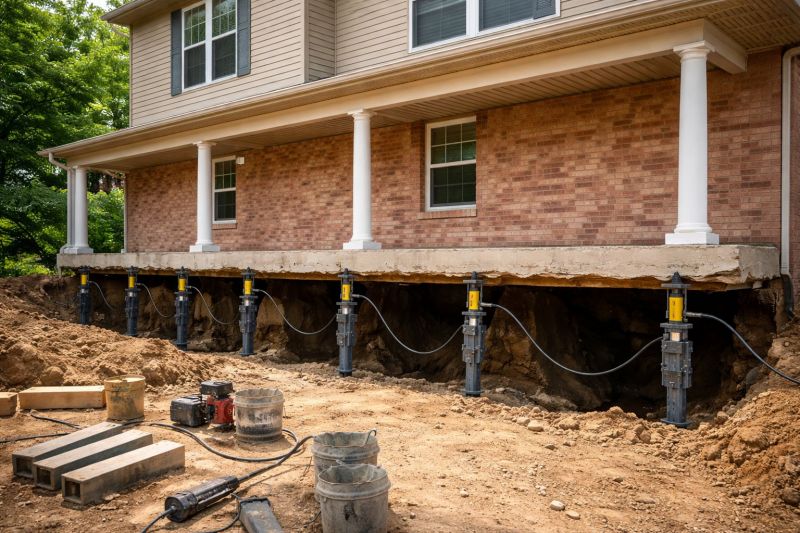 Foundation Jacking in Minot Afb, ND