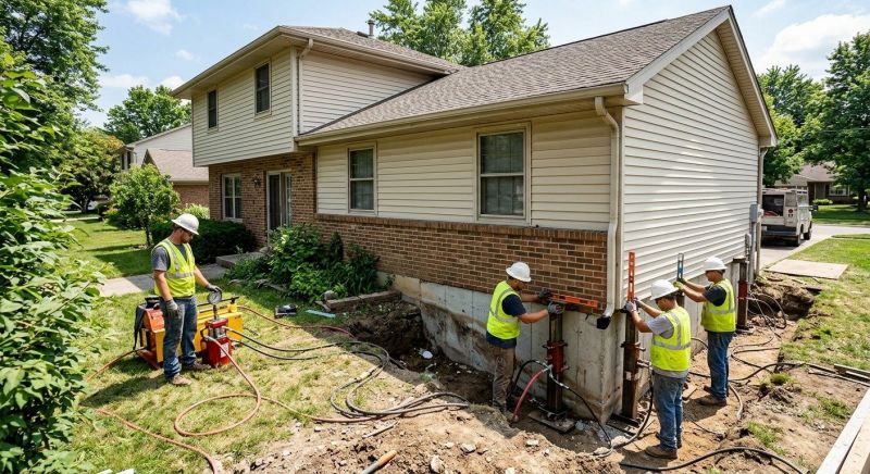 Foundation Jacking in Minot Afb, ND