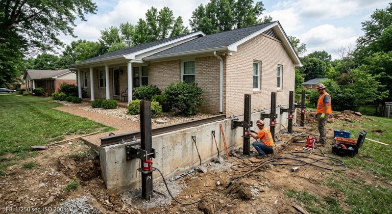 Foundation Pier Leveling in Minot, ND