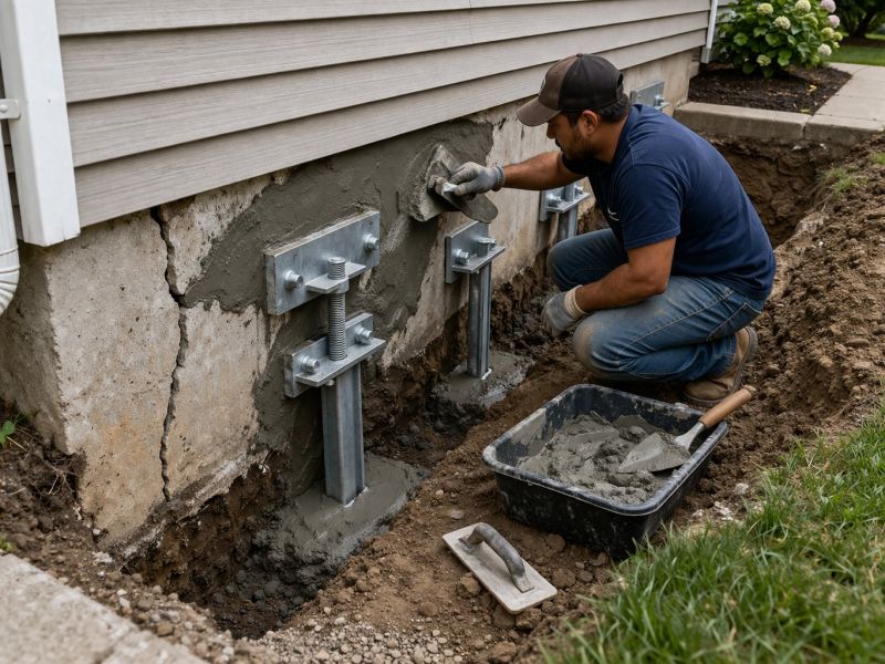 Foundation Pier Repair in Minot, ND