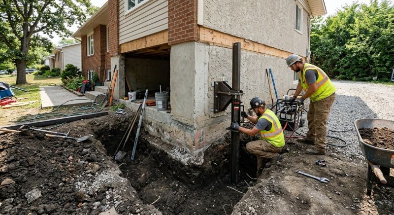 Foundation Pier Repair in Minot, ND
