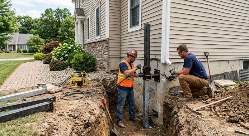 Foundation Stabilizing in Surrey, ND