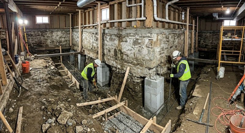 Foundation Underpinning in Minot, ND