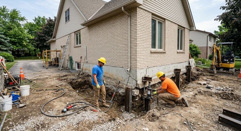 Helical Piers Installation in Minot, ND