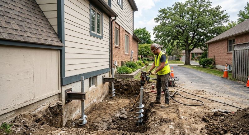 Helical Piers Installation in Minot, ND