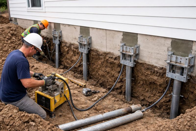 Helical Piers Installation in Minot, ND