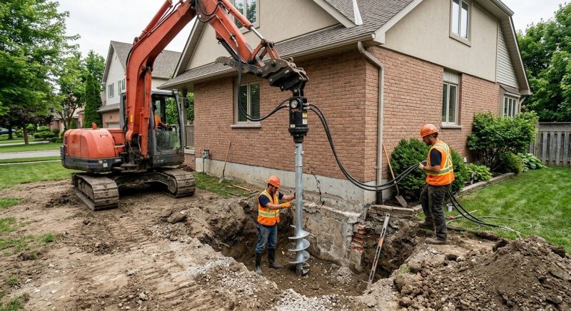 Helical Pile Installation in Minot, ND