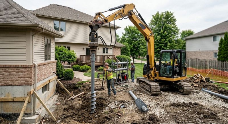 Helical Pile Installation in Minot, ND
