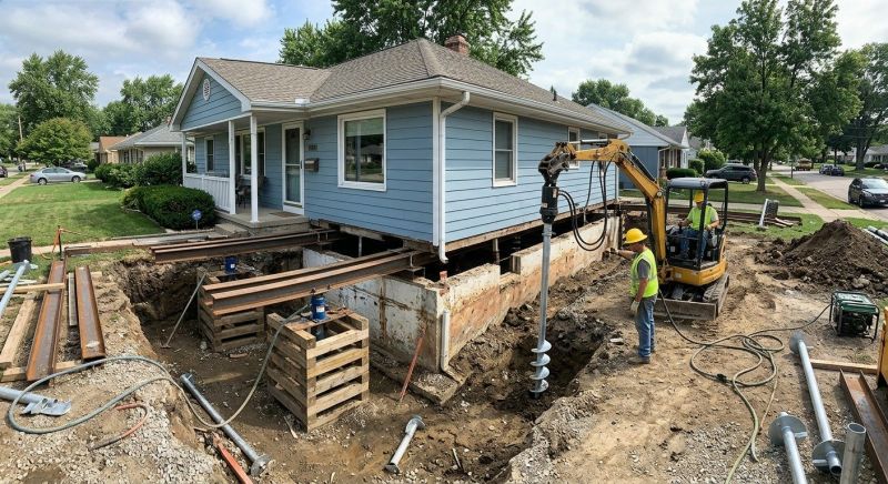 House Underpinning in Minot, ND