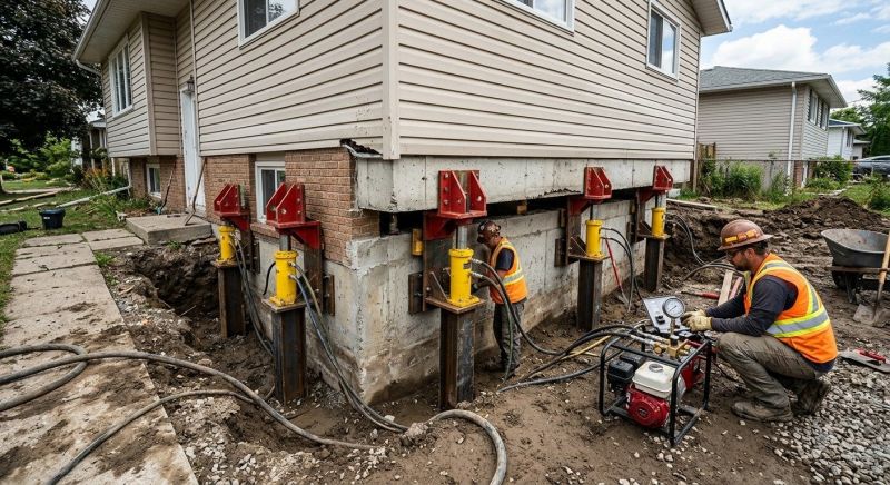 Sinking Foundation Lifting in Minot, ND
