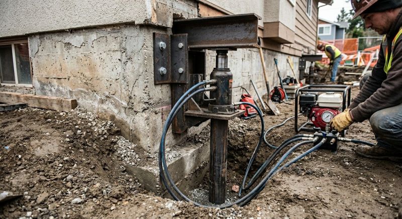 Sinking Foundation Lifting in Minot, ND