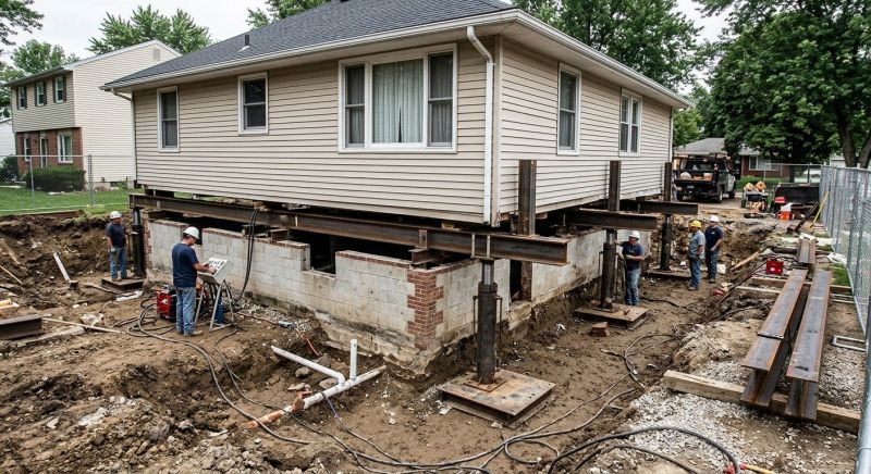 Sinking Foundation Lifting in Minot, ND