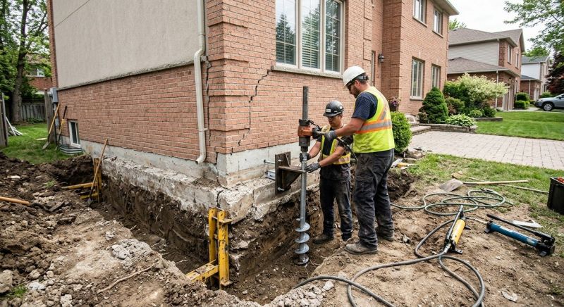 Sinking Foundation Repair in Minot Afb, ND