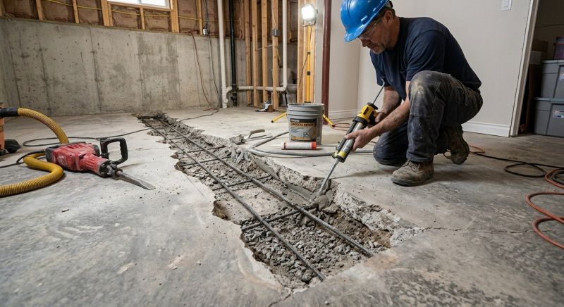 Slab Foundation Repair in Minot, ND