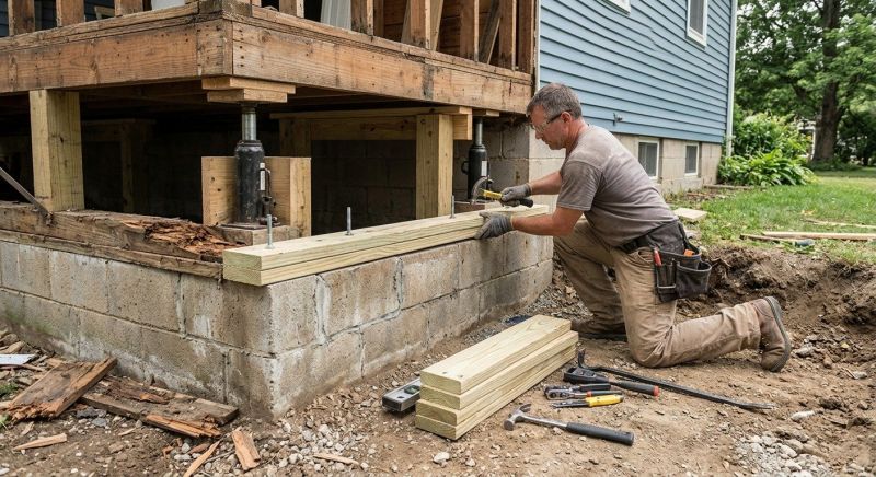 Slab Foundation Repair in Minot, ND